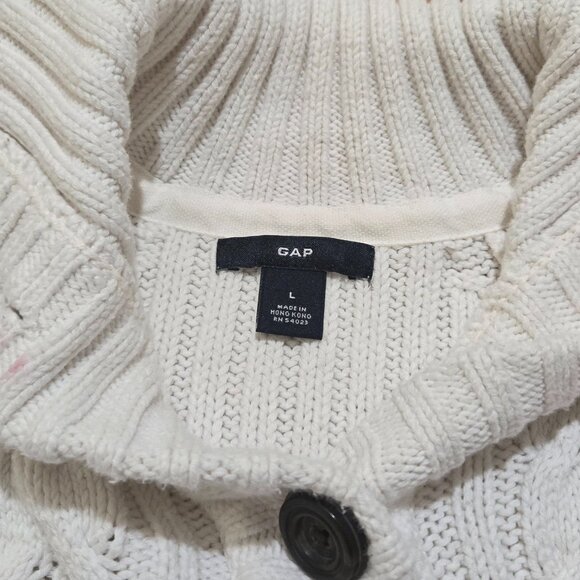 Gap vintage cardigan fisherman style size L - Picture 4 of 8